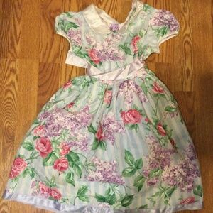 VTG Jenny Annie Dots Girl Dress Size 5